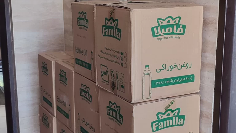 اهدای ۱۰۰ کارتن روغن به انجمن خیریه امید